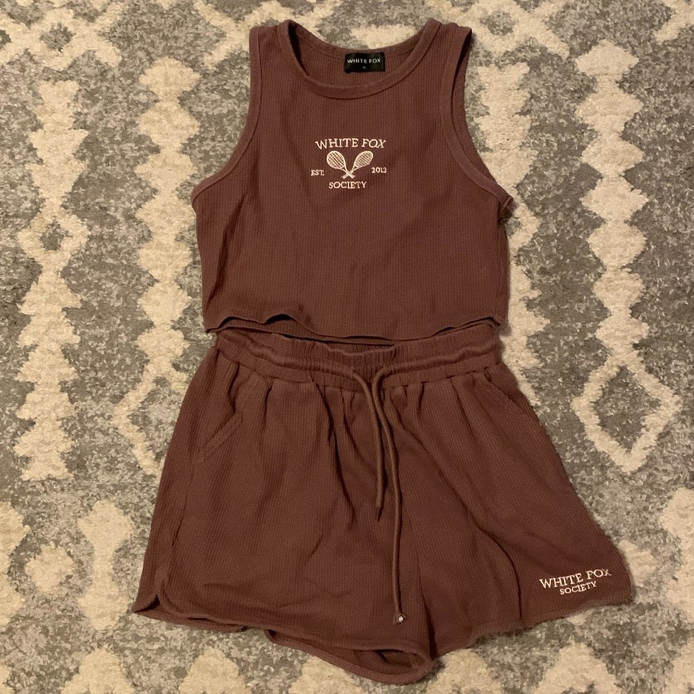 White Fox shorts and tank